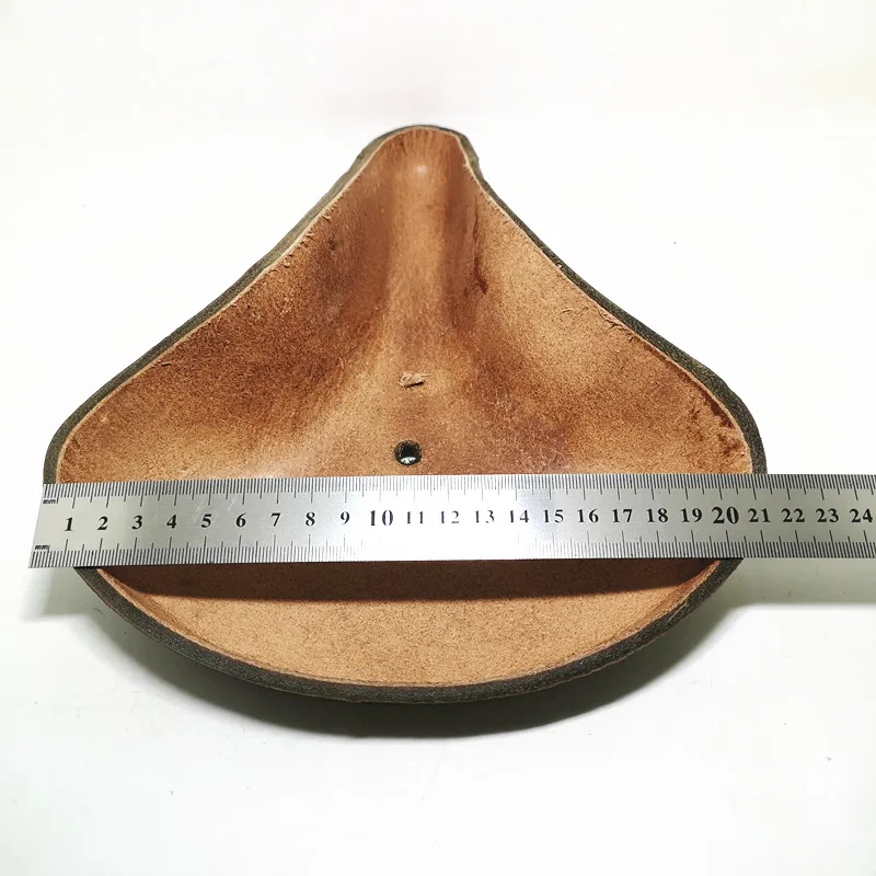 P2 Retro Bicycle Saddle 100% Leather, Bicycle Saddle Accessories 4colors Optional 26.5*21.5cm