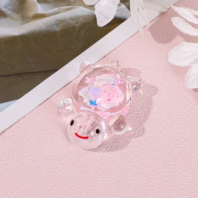 

Прозрачная смоляная слепая коробка в виде черепахи, мини-милые прозрачные настольные украшения для спальни, подарки на день рождения для детей, загадочная фигурка