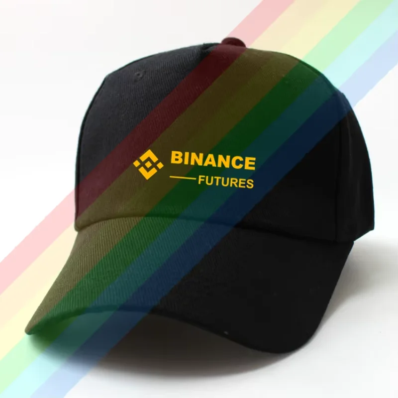 2024 رجل جديد عادية Binance رجل قبعة نمط الطباعة الصيف 100% القطن قبعة الشمس قبعة رياضية في الهواء الطلق