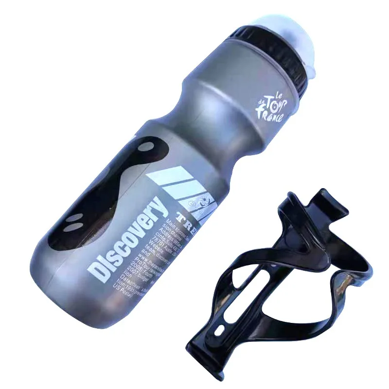 

750ML Water Bottle Sports Kettle Mountain Bike Sports with Dust Cover PC Plastic Kettle Holder Water Bottle Outdoor Sports