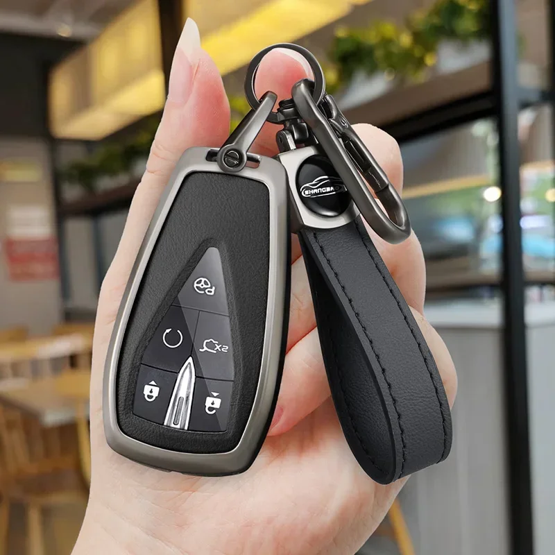 Zinc Alloy Fob For Changan CS35 PLUS CS75PLUS CS55PLUS Eado UNI-T Oushang X5 X7 EV 2019 2020 Car Key Case Cover Accessories