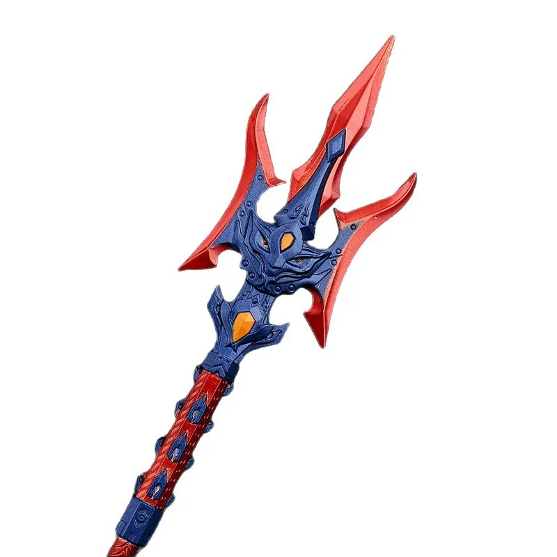 22cm/8.66in Cross Fire Game Peripheral Lu Bu Fang Tian Hua Ji Weapons Metal Craft Toy Sword Desktop Display Gift for Girl Boys