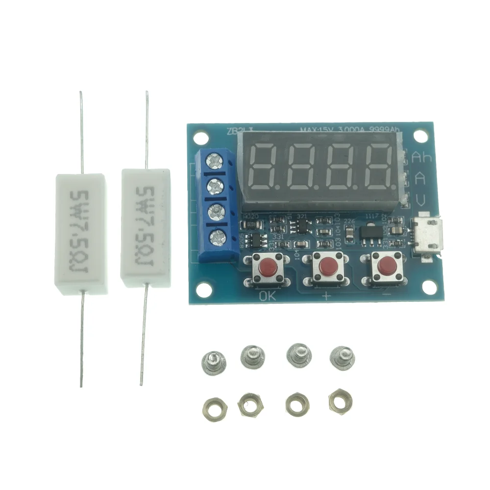 ZB2L3 Digital Battery Capacity Tester, LED Display Discharge Meter, Resistance Detector for 18650 Lithium & Lead-acid Battery - view 2
