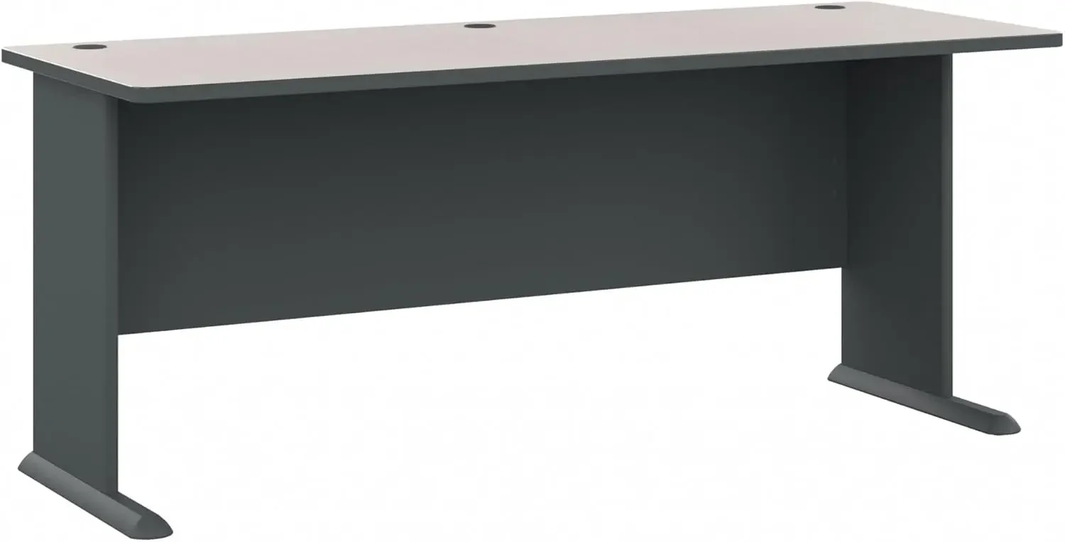 72W Desk in Slate and White Spectrum