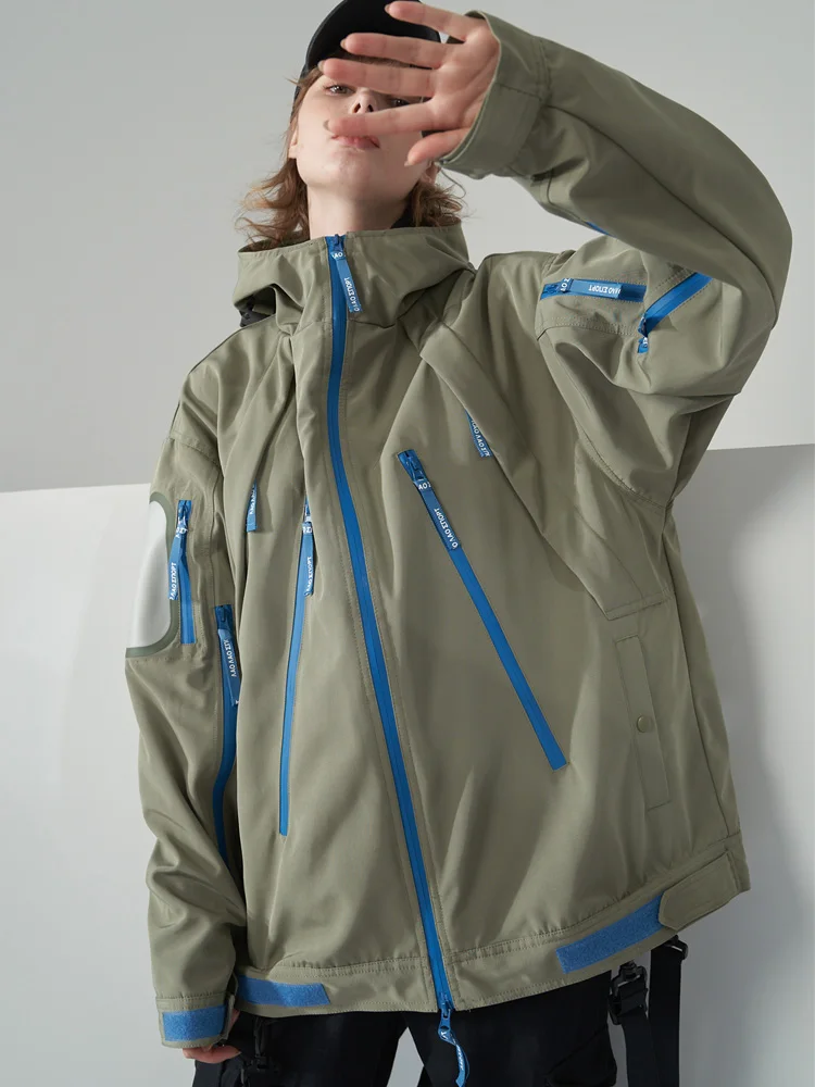 Imagem -04 - Feminino & Homem Parkas para Baixo Cabolsa Destacável Interior Windbreak Puffer Jaqueta 2023 Carga Cabolsa de Inverno Grosso Calor à Prova Impermeável Água Esqui Wear