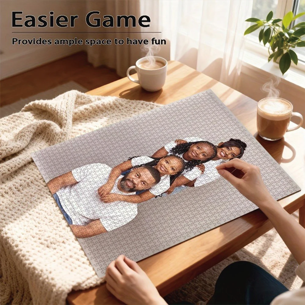 35/300/500/1000pcs Personalized Custom Photo Puzzle Photo Unique Gift For Dad Mom Mother's Day