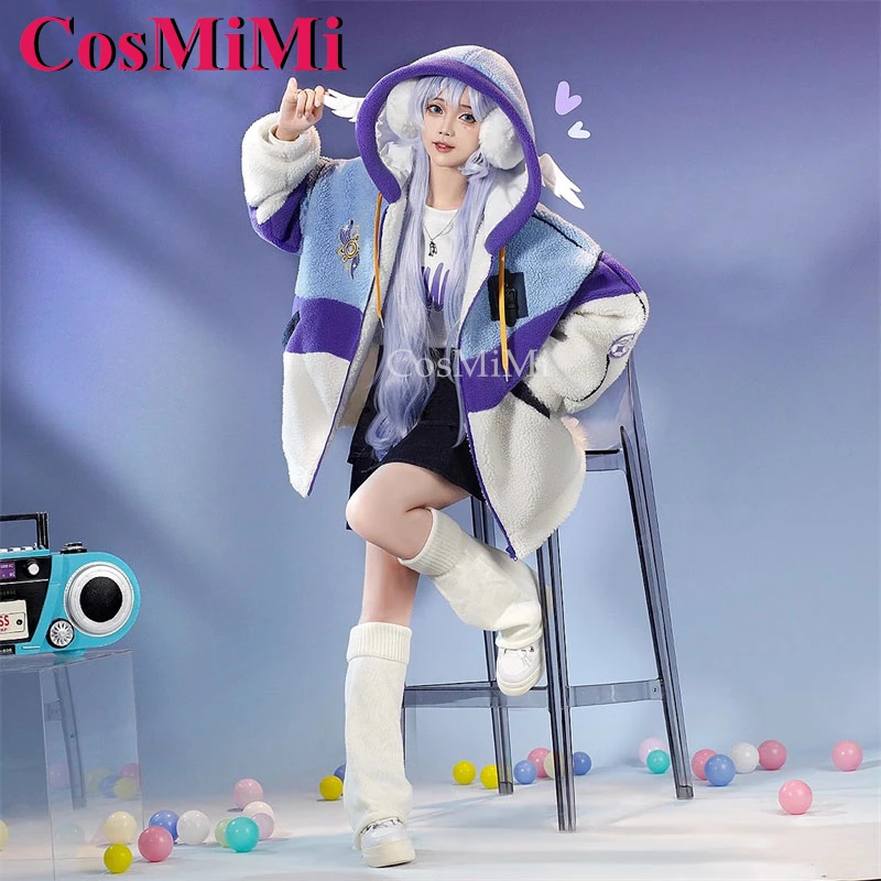 CosMiMi Game Honkai: Star Rail Robin/Sparkle Cosplay Costume Fashion Sweet Autumn Winter Fleece Coat Daily Waer Outfit New S-L