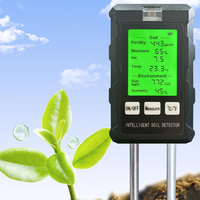 6 in 1 Multifunctional Soil Tester Soil Fertility pH Temperature Humidity Sunlight Air Moisture Detector Gardening Soli Analyzer