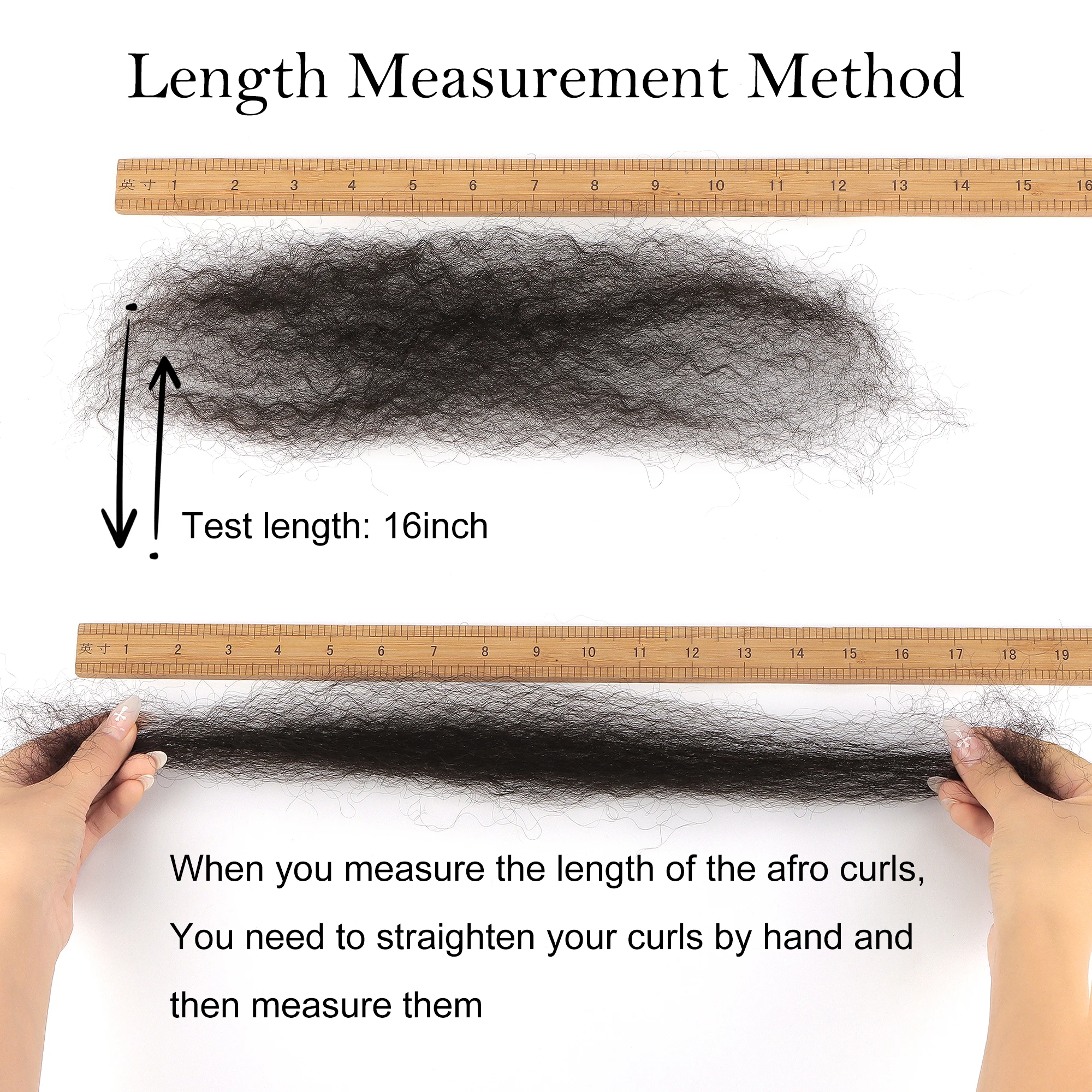 Afro Kinky-Curly Bulk Human Hair 50g/pack, 100% Human Hair Afro Kinkys Bulk, Kinky Curly Hair Bundles for