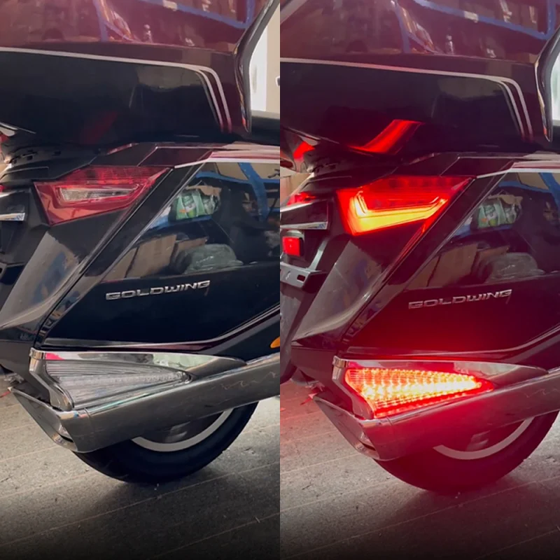 

Подходит для Honda Gold WingGL1800, модификация мотоцикла, светодиодный задний указатель поворота, боковой декоративный светильник, стиль 2018-24