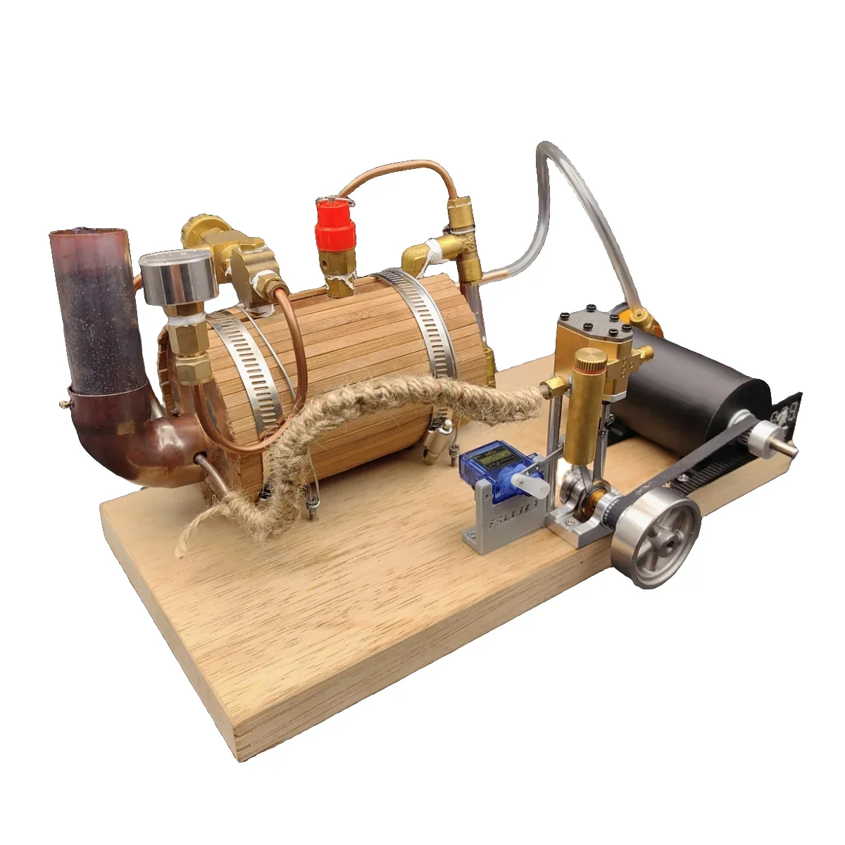 Steam Engine Generator Model Kit ( with Boiler, Generator , Voltage Regulator, Voltage Display , Regulator )