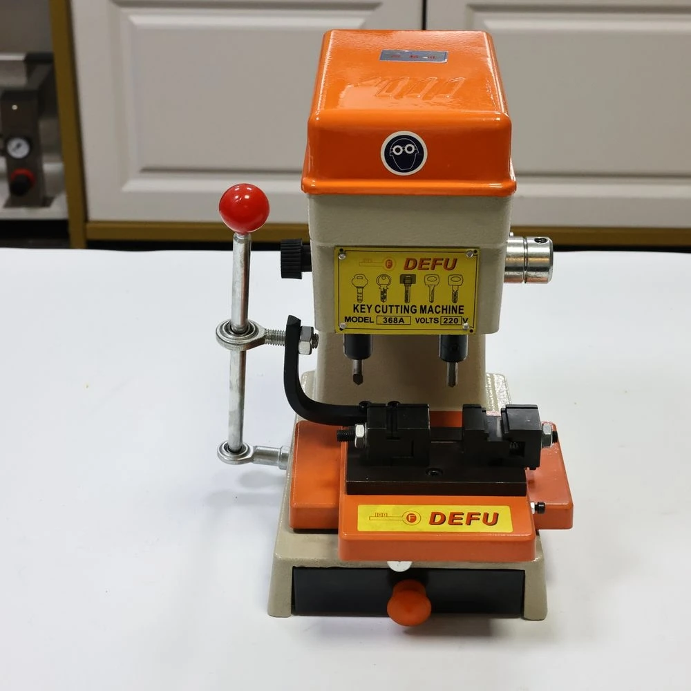 368A Key Cutter Machine 220V Duplicating Car Key Drill Maker Locksmiths Tools Engrave Keys Guide Reproducer