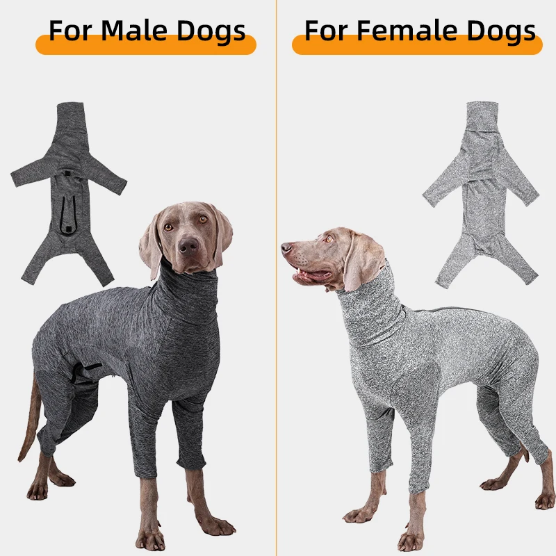 XS-3XL Pet Dogs Cats Post-Surgical Recovery Clothes Four-Legged Tights for Pet Female Male Dog Cat Home Loss Hair Proof Clothing