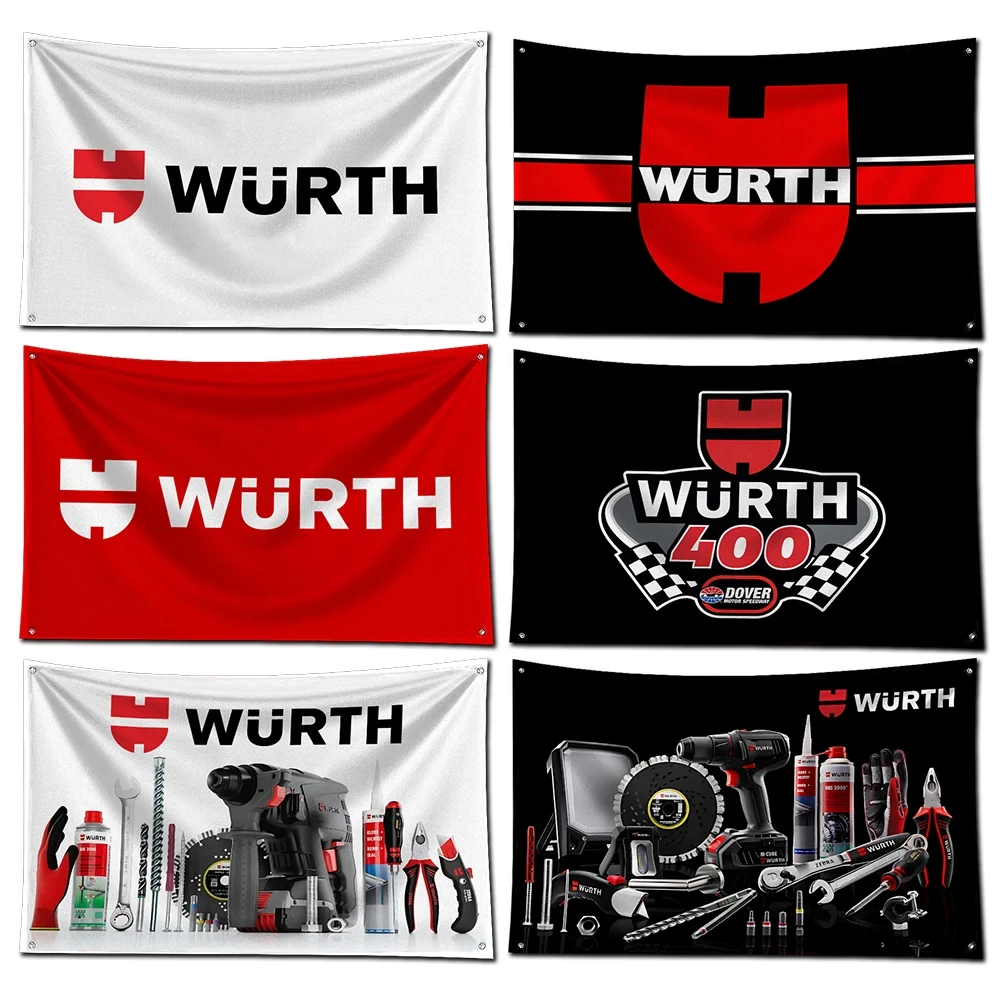 3x5 Ft W-Wurths Rovers  Racing  Flag Polyester Printed Cars Flags for Room Garage Decor