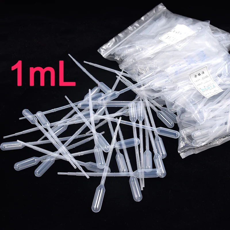 Picture 3: 1ml Plastic Disposable Pipettes Pasteur transparent Pipette Polyethylene microscale Dropper Laboratory Supplies Droppers