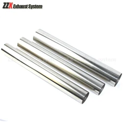 Exhaust pipe 2mm thick 304 stainless steel straight pipe welded pipe 51/63/76mm pipe welded industrial stainless steel pipe 1PC