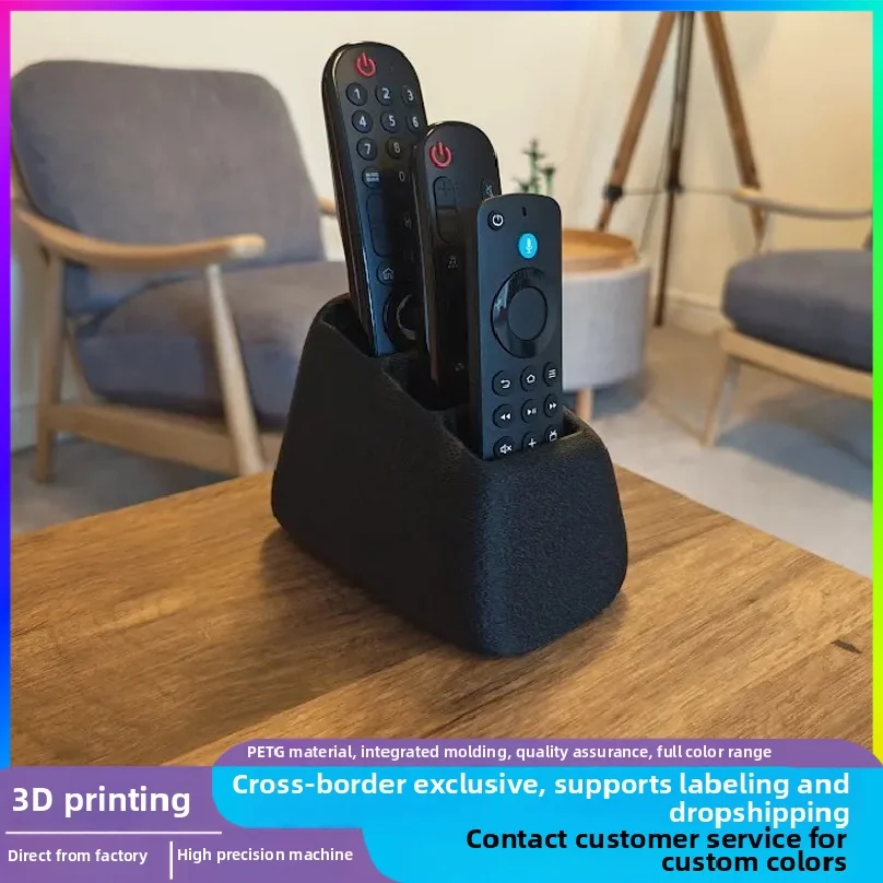 Remote Control Storage Box With 2/3 Compartments Made of Plastic Suitable for Organizing Remote Controls for Tvs, Media Players