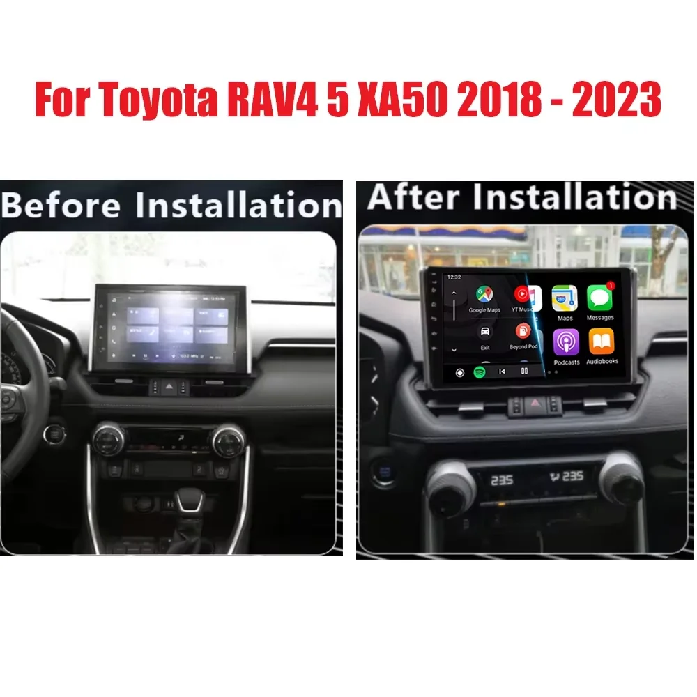 Android 16 Car Radio For Toyota RAV4 2020 2021 2022 2023 2024 2025 Multimedia Video Player GPS Wireless Carplay Head Unit