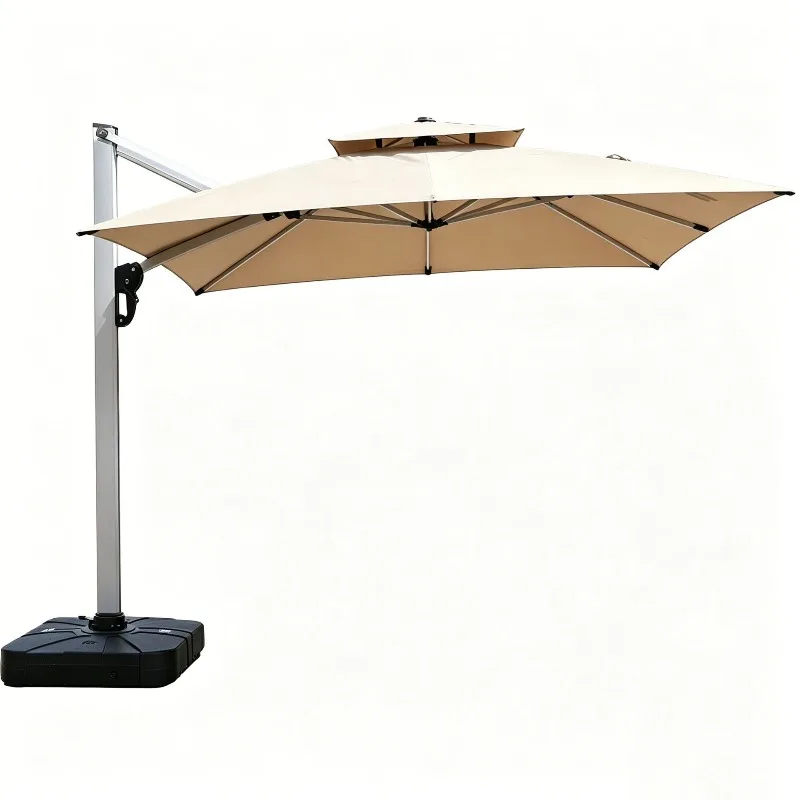 Outdoor rainproof parasol advertising umbrella courtyard umbrella garden balcony big sun umbrella stall commercial