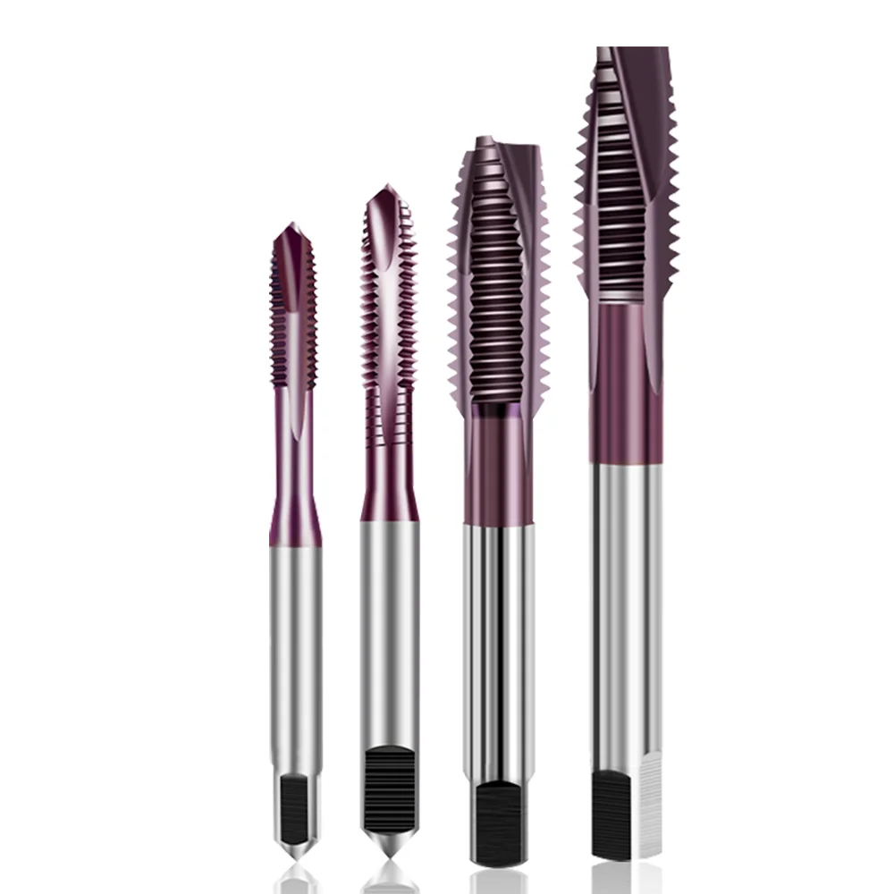 Imagem -02 - Universal m2 Cobalto para Torneiras de Oxidação Pontas de Dentes de Batida Titânio Chapeado Espiral Padrão Nano Aço Inoxidável