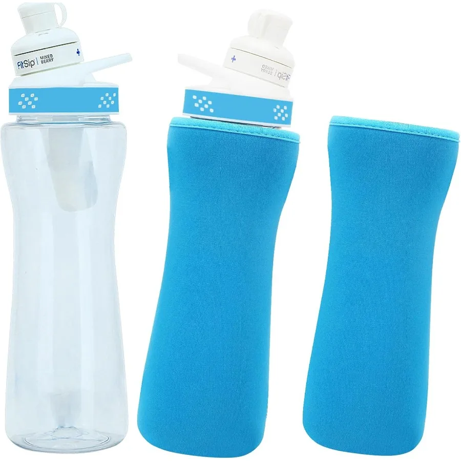 2 stuks hoes voor 32oz cirkel waterfles neopreen hoes compatibel met plastic roestvrijstalen flessen beschermhoes om te Ke