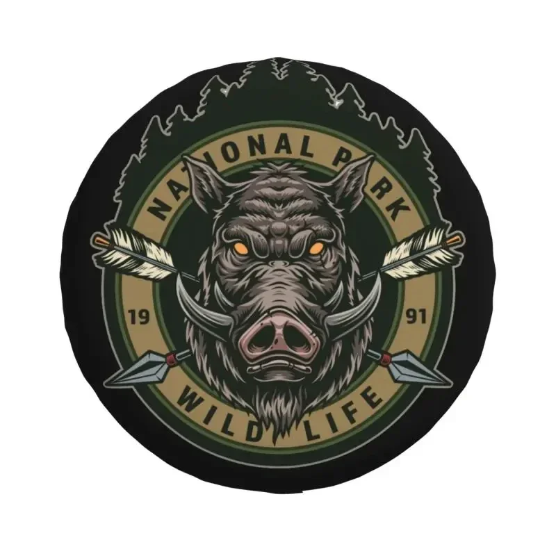 Wild Animal Boar Spare Wheel Tire Cover for Grand Cherokee Jeep RV SUV 4WD 4x4 Vehicle Accessories 14\