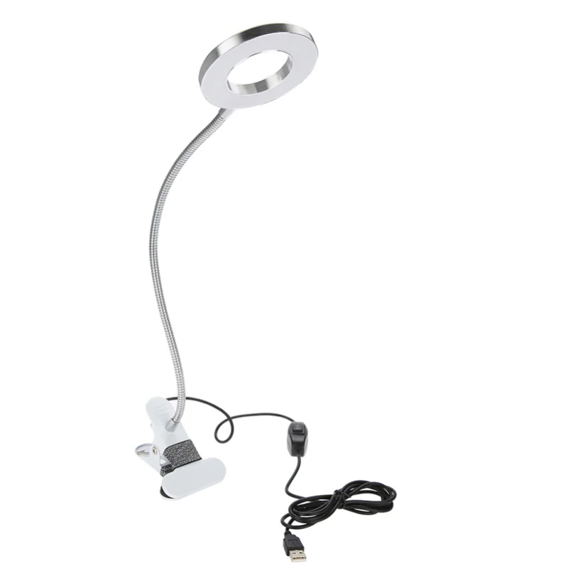 

USB Makeup LED Lamp Beauty Table Lamp With Clamp Flexible Gooseneck Makeup Desk Light
