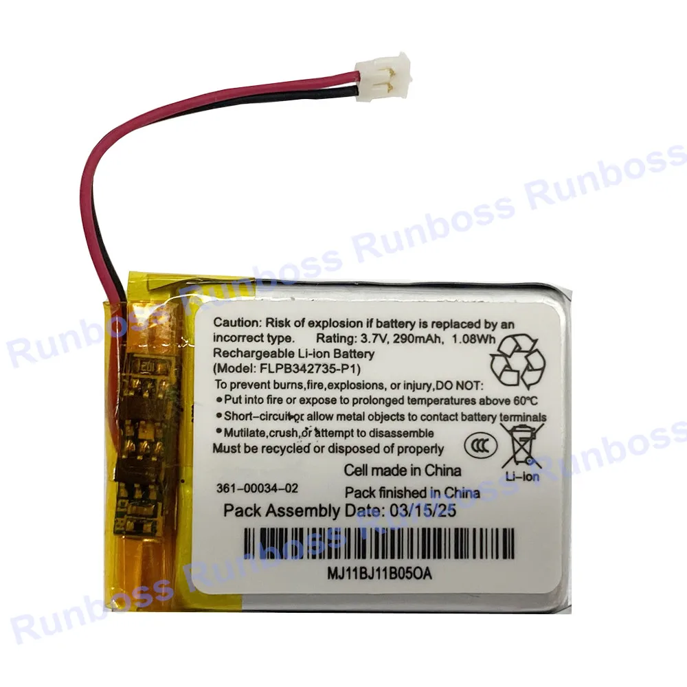 

Оригинальная сменная батарея 361-00034-02 для Garmin Fenix 3 Fenix3 F3 HR GPS, спортивные часы, аккумуляторная батарея 290 мАч