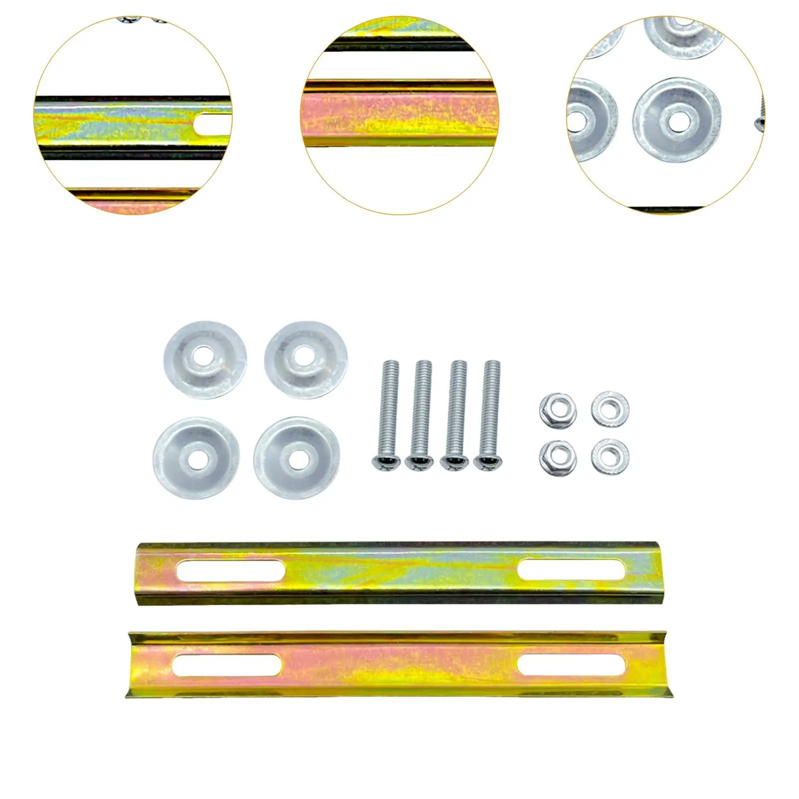 Uchwyty montażowe do koszy motocyklowych, do montażu na tylnym kuferze lub bagażniku.