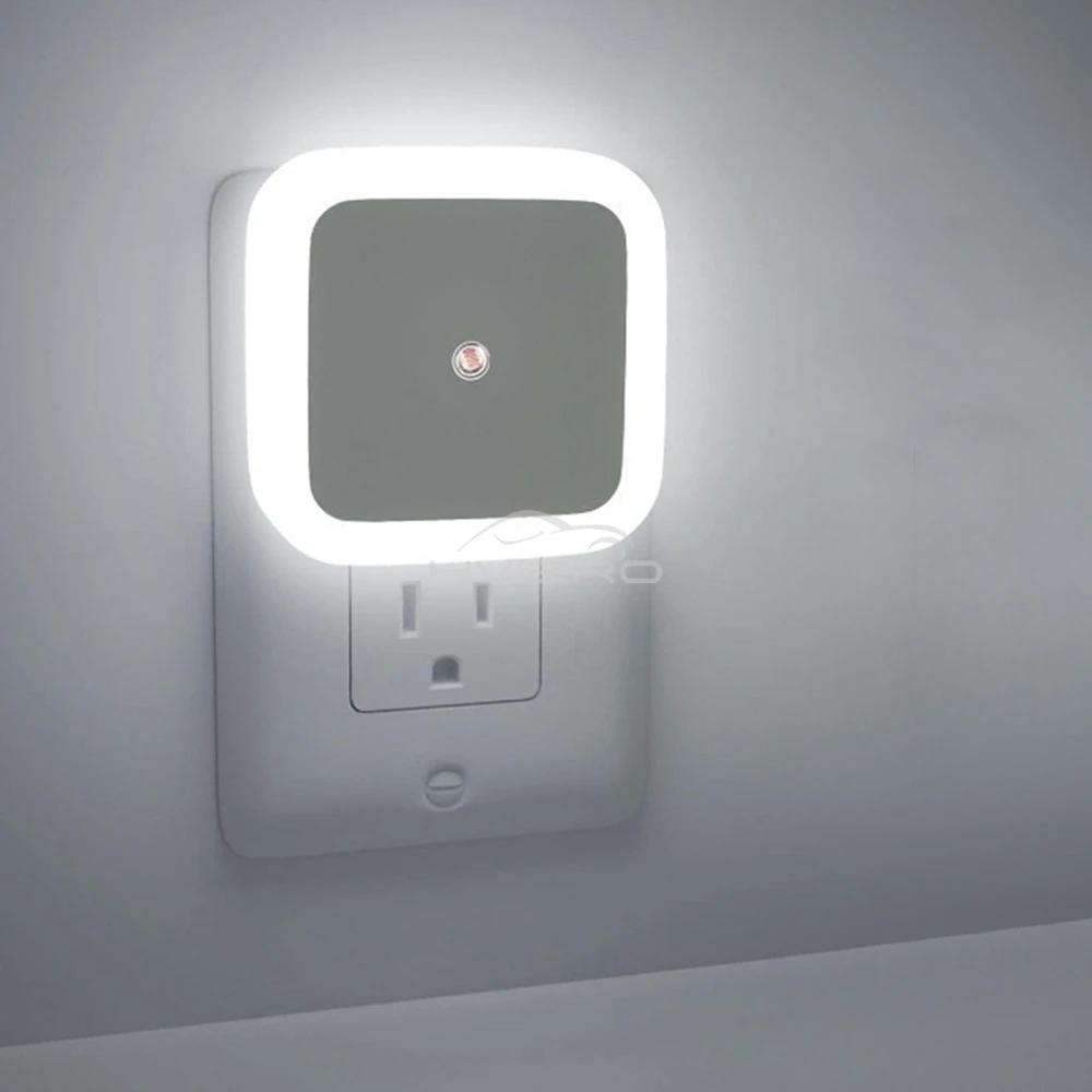 Mini luz LED nocturna con Sensor, Control de inducción, ahorro de energía, lámpara de pared para dormir, habitación de bebé, dormitorio, inodoro, pasillos, iluminación