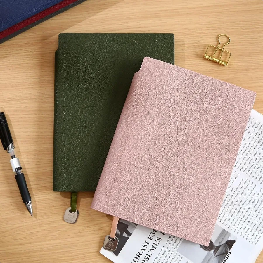 Lined Journal Notebook for Women A5 Softcover PU Leather Journals for Writing 160 Pages Daily Journaling College Ruled Notebook