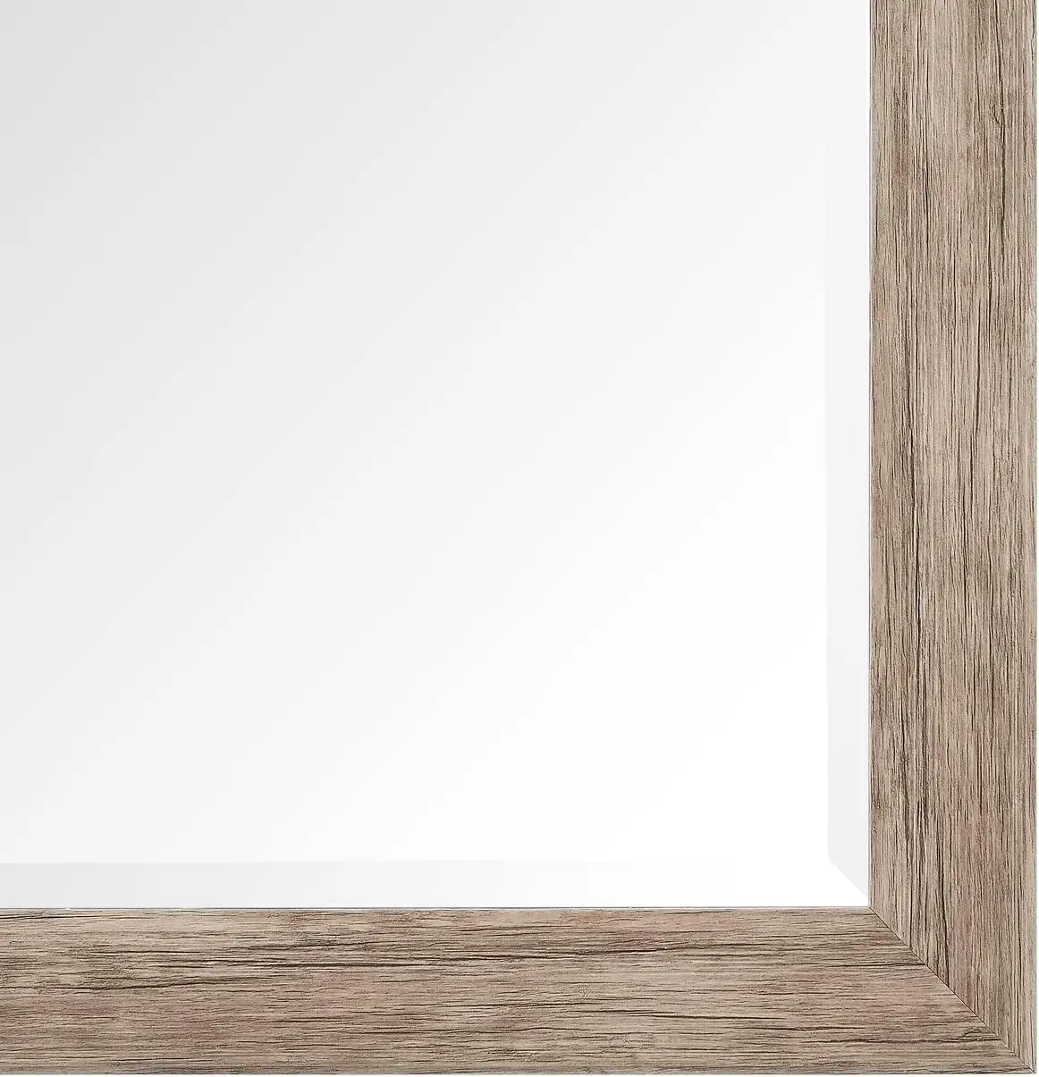 Miroir pleine longueur avec cadre en bois, miroir de sol complet rustique, 66 "x 32", miroir de sol en bois élégant, pleine longueur, naturel