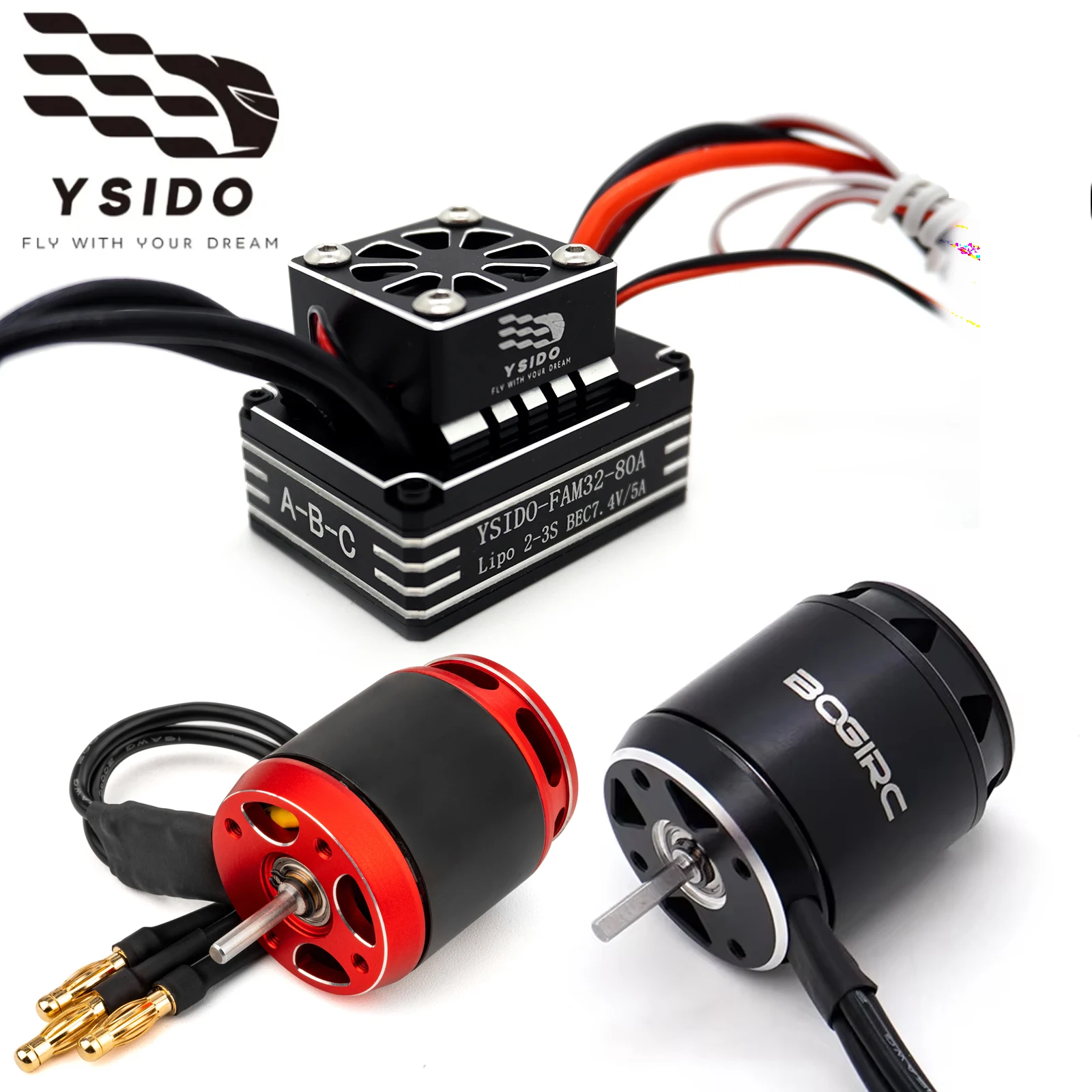

Бесщеточный комбинированный комплект YSIDO RC AM32 80A ESC 3542 3642, двигатель для 1/8 1/10 RC гусеничного автомобиля AXIAL SCX10 90046 TRAXXAS TRX4 RC4WD, детали