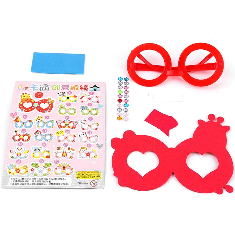 5pcs eva diamant brille brille knutselen spulle tjes voor kinderen kreative kinder spiel räume party bevorzugungen zum geburtstag