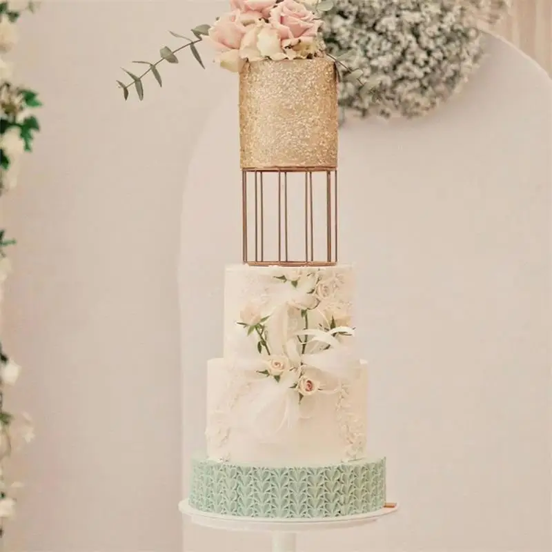 

Wedding Cake Stand Divider Metal Floating Party Cake Tier Rack Suitable For Wedding Birthday Dessert Party Decoration Utensils