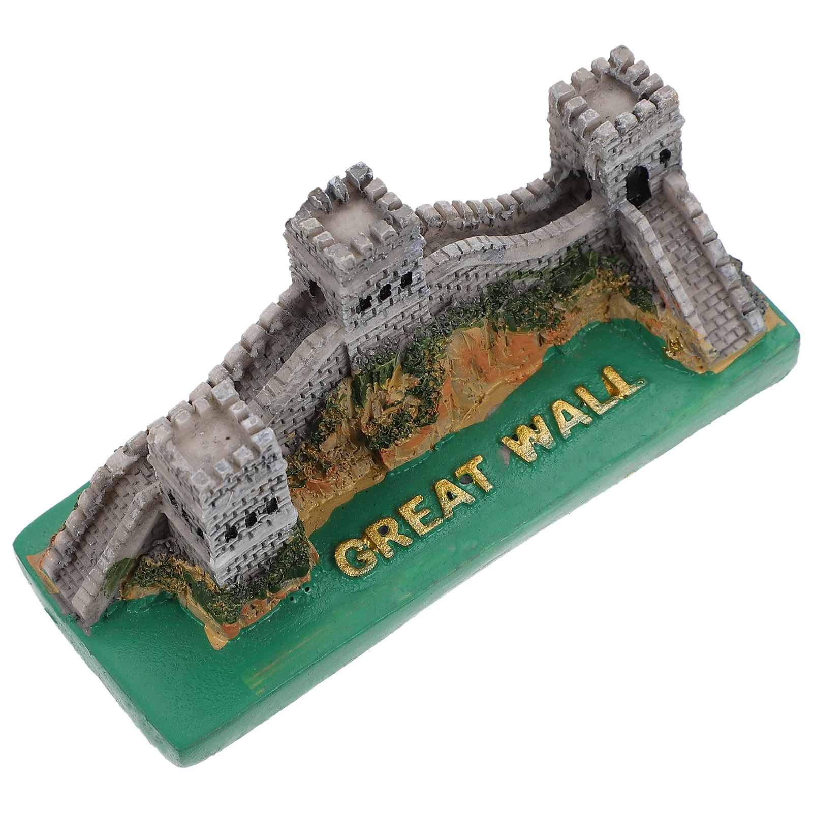 

Small Hideout Resin Great Wall Statue Ornament Aquarium Decoration Office Home Fish Tank Landscaping Chinese Symbolic Building