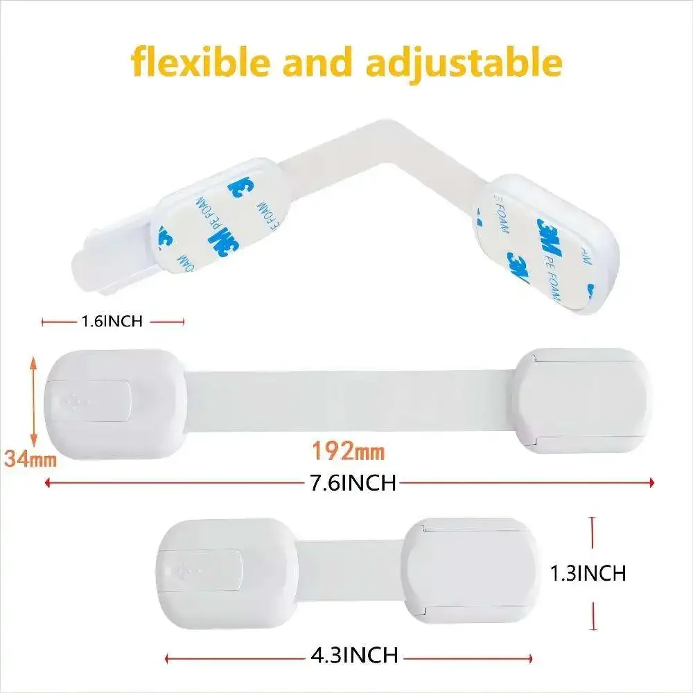 Wholesale  Baby Safety Lock Child safety lock Adjustable Strap Kids Child Proofing Baby Safety Locks For Fridge Cabinets Drawers