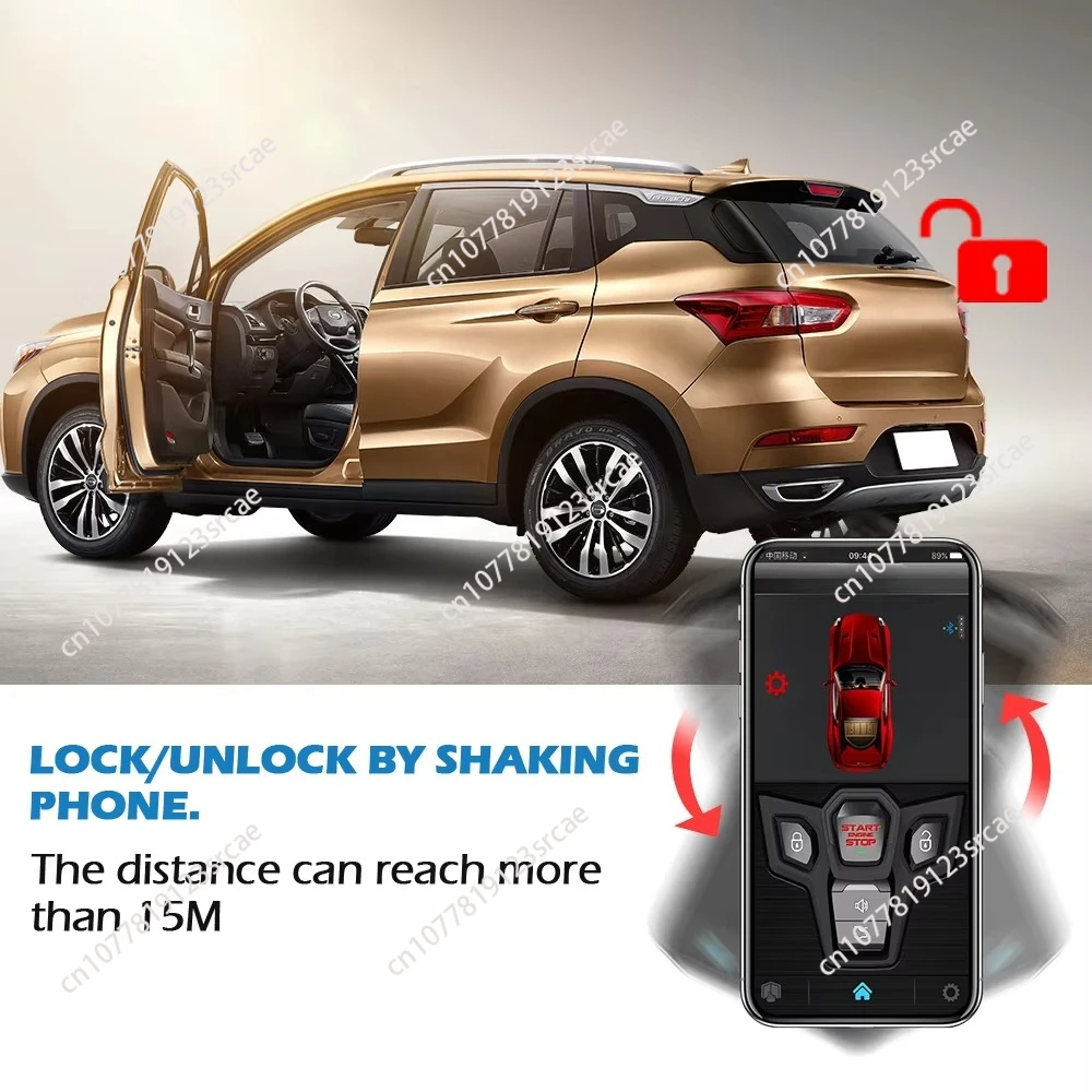 Easy Car RFID Touch Sensitive Remote Start Upgrade Canbus Plc Automotive Alarm Sensor System with Remote Starter