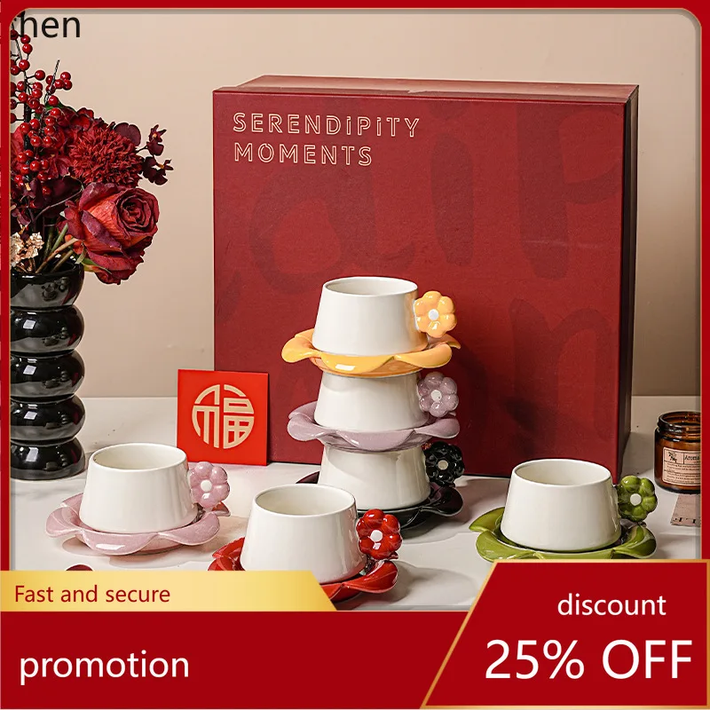 

Zml ceramic mug valentine's day gift box set coffee cup couple cup