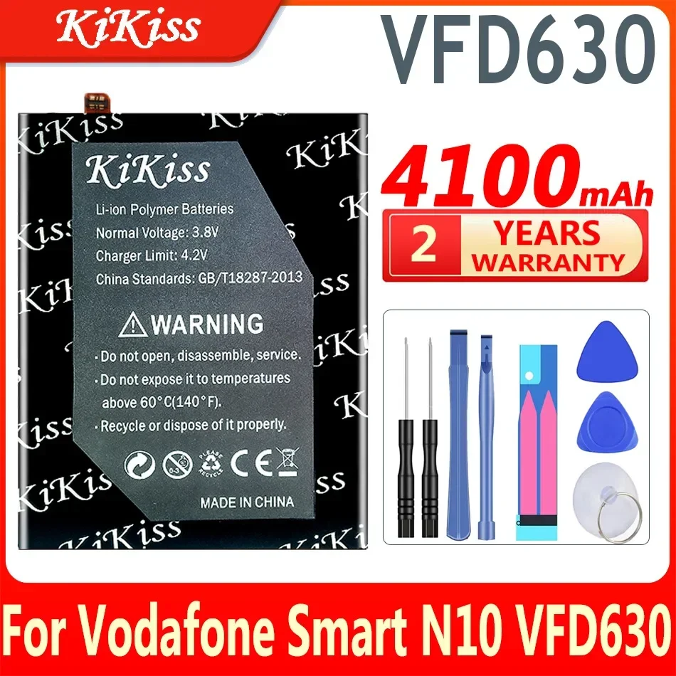 

4100mAh KiKiss Battery VFD 630 For Vodafone Smart N10 VFD630 High Capacity Batteries