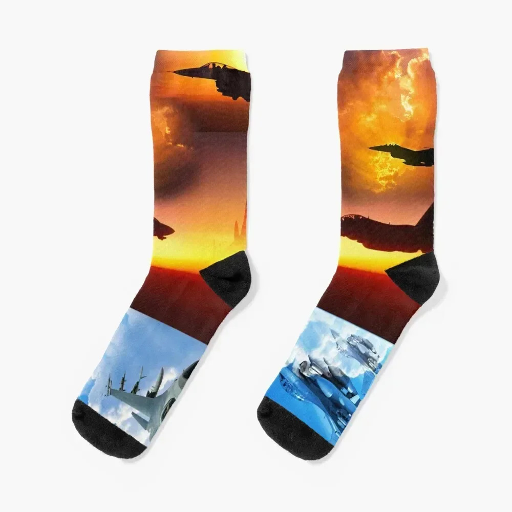 

F-16 Dreams Socks cartoon cool Socks For Women Men's