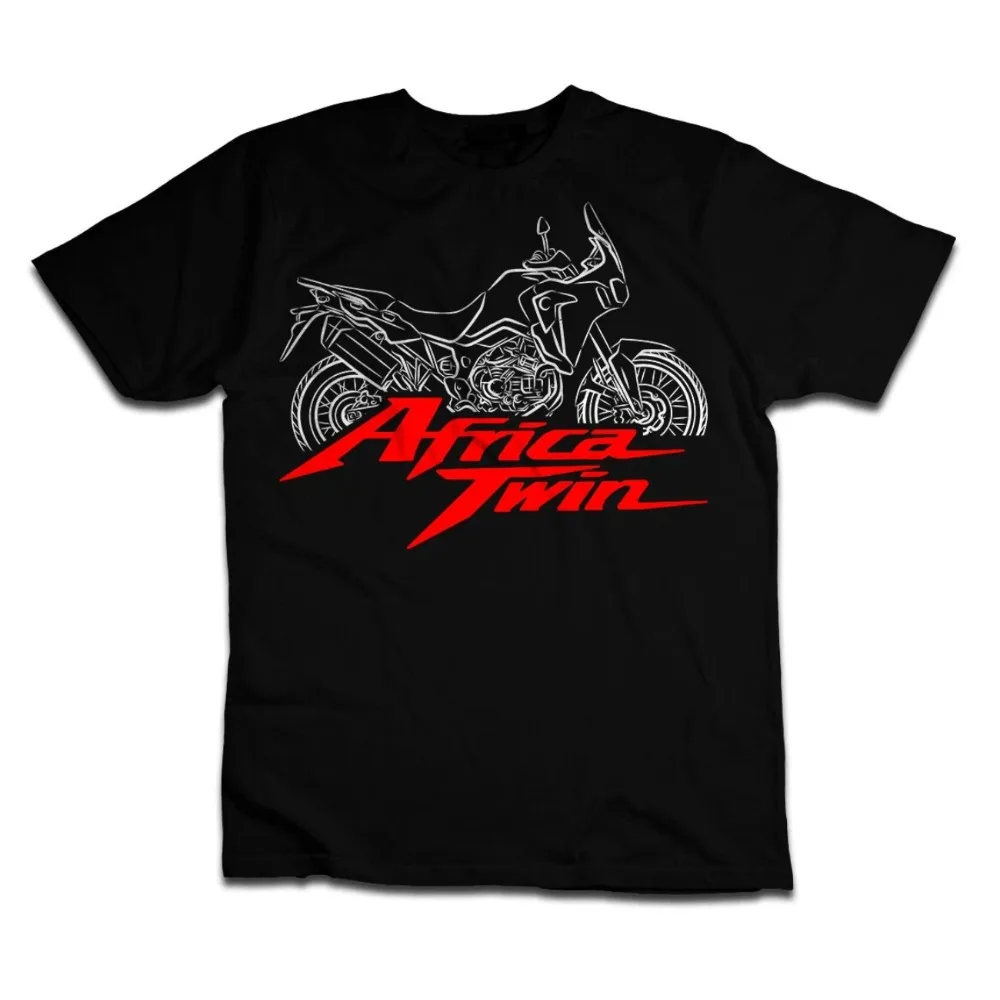 AliExpress Honda Men's and Women's T-shirt Honda Africa Twin Summer Motorcycle Tee Racing Short-sleeved Spring Cycling Off-road Trendy Top