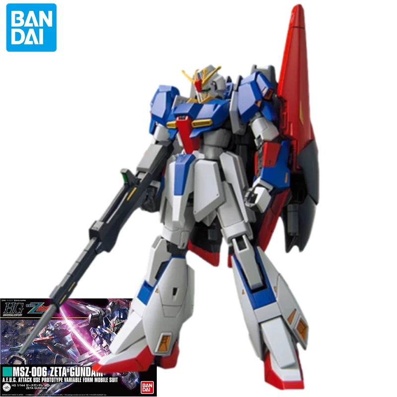 Bandai HGUC Z Gundam รุ่น Kamille Bidan MSZ-006เมชาคอลเลกชันภาพเคลื่อนไหวเครื่องประดับ hiasan kamar ของเล่นต่อพ่วง