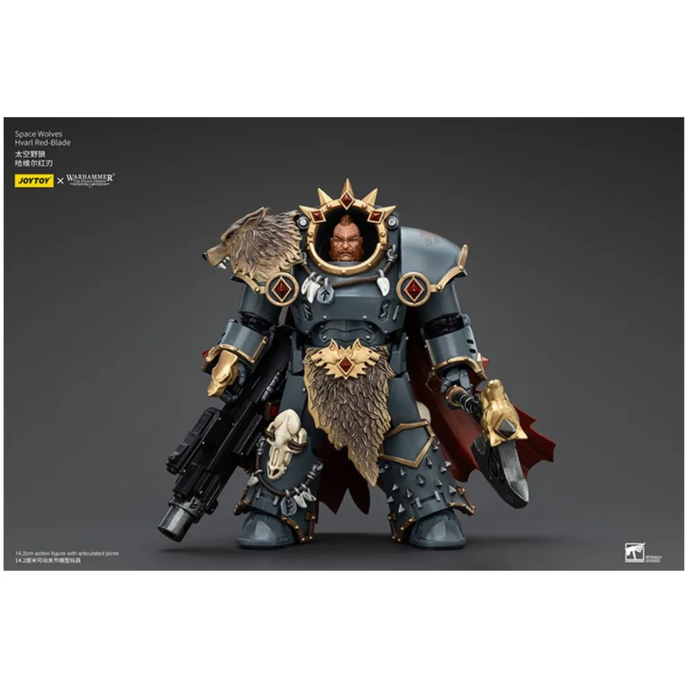 

JOYTOY Warhammer "The Horus Heresy" Space Wolves Hvarl Red-Blade Action Figures Original Doll Decoration Gift Collection
