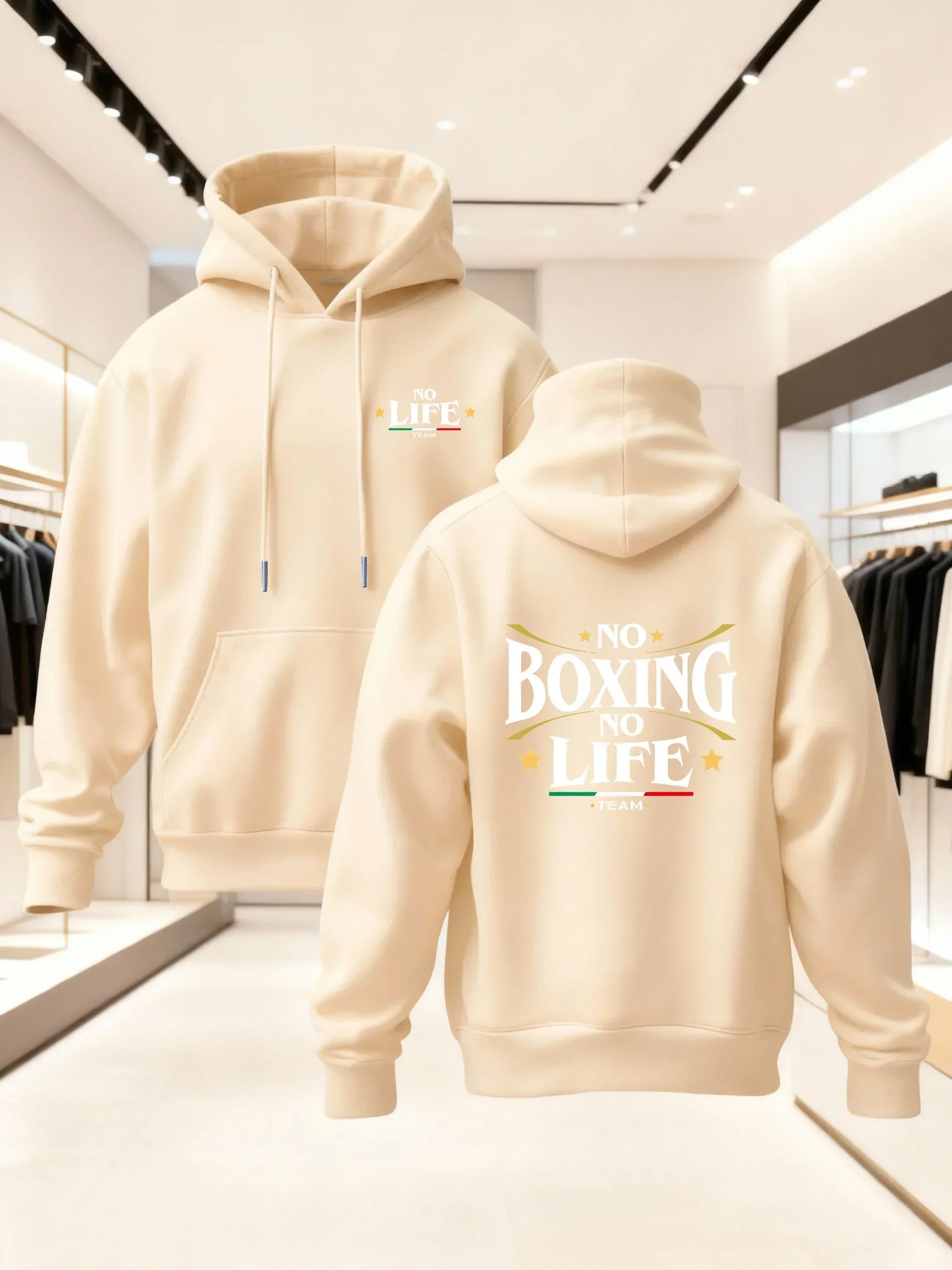 Fight Hoodie Unisex Boxen Boxer Gym Fitness Kampfsport Team MMA Training Italien Trendige Oversized Sport-Sweatshirts – Detail 2