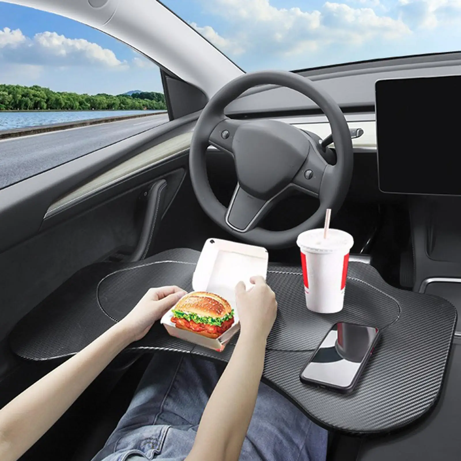 

Food Tray Desk Laptop Desk Multipurpose Driver Accessories Car Interior