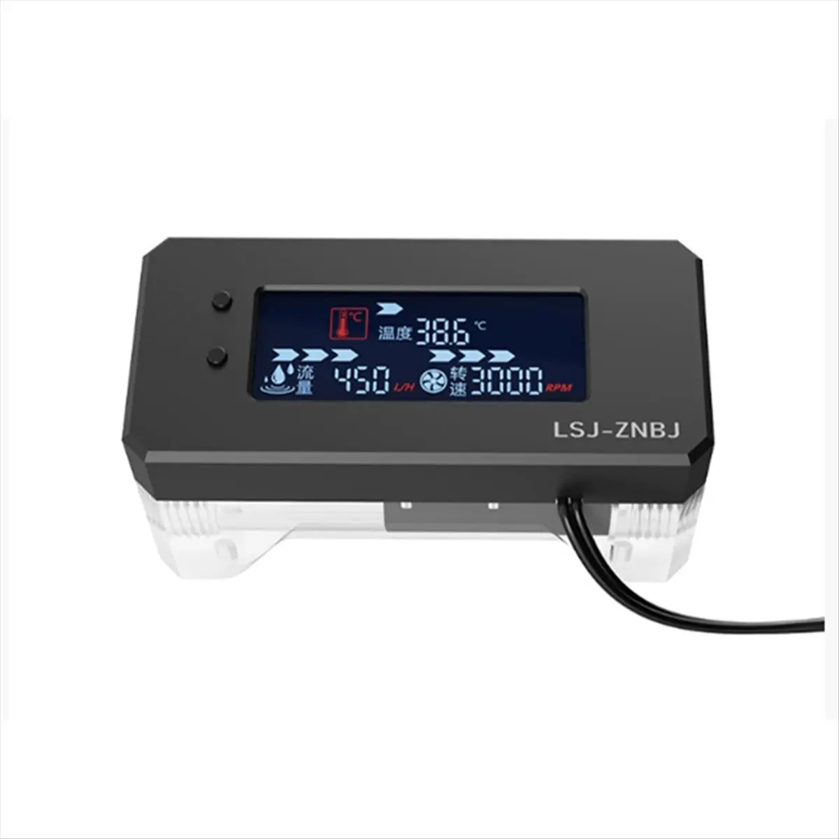 A49T  LCD Alarm for PC Water Cooling System High Temperature Monitoring Speed Liquid Stop Running Monitor LSJ-ZNBJ,A