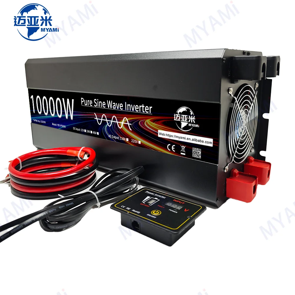 Myami 5000w 12v 24v 48v Dc To Ac Pure Sine Wave Inverter Ac 100v 110v 120v 220v 230v Car Inverter 5kw 10kw 10000w Inverter