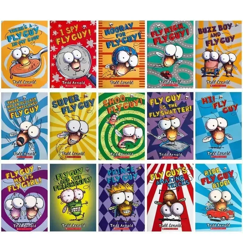 18 libri/Set libri Usborne inglesi per bambini libri illustrati per bambini Baby Famous Story The Fly Guy Series Fun Reading Story Book