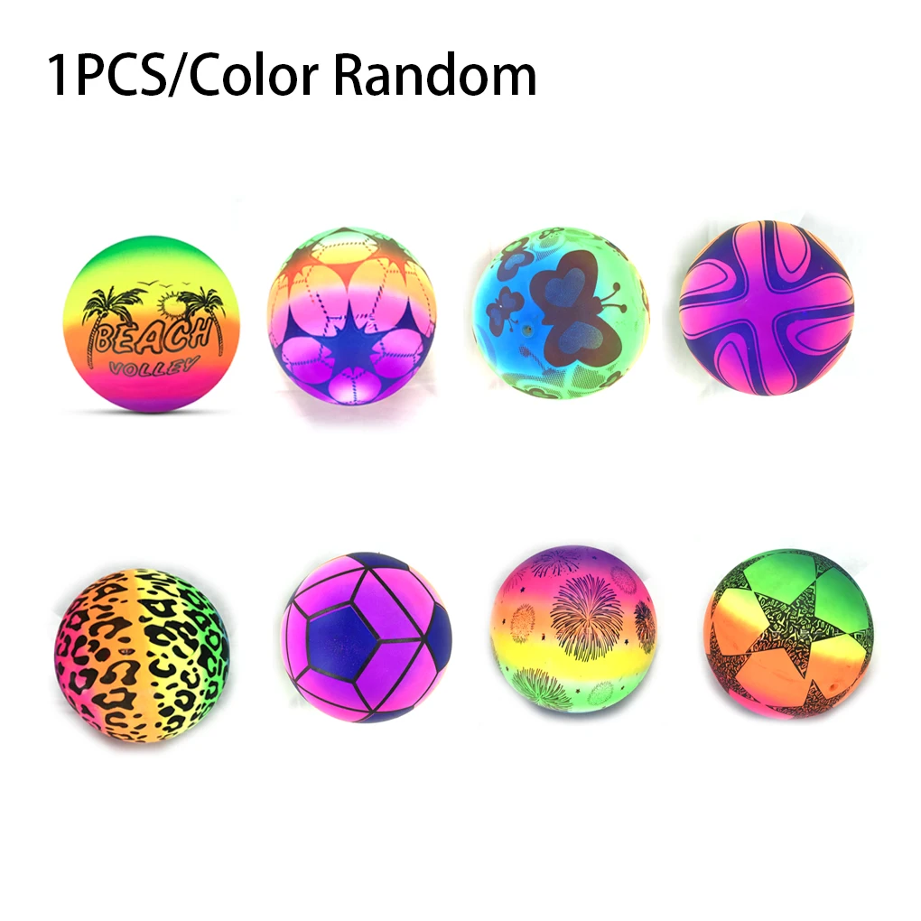 Beach Ball Adults Children Colorful Pattern Volleyball Toy Playing Prop